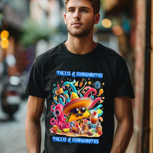 Geschmack von Mexiko Tacos und Margaritas T-Shirt