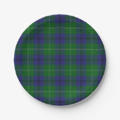 Geschmack von Scotland Clan Oliphant Tartan Karier Pappteller (Vorderseite)