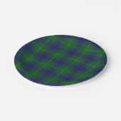 Geschmack von Scotland Clan Oliphant Tartan Karier Pappteller (Schrägansicht)