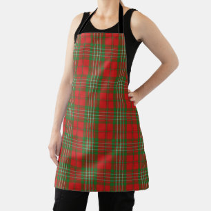 Geschmack von Scotland Clan Scott Red Green Tartan Schürze