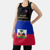 Geschmack von Zuhause & Haitianischer Flagge, Hait Schürze (InSitu)