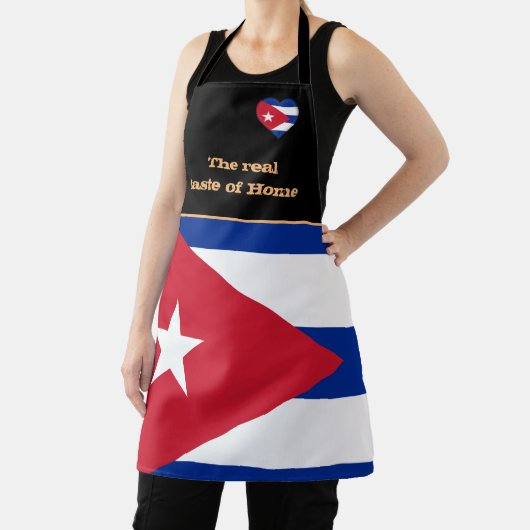 Geschmack von Zuhause, kubanische Flagge, Kuba /Ko Schürze (InSitu)