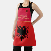 Geschmack von Zuhause und albanischer Flagge, Alba Schürze (InSitu)