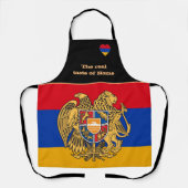 Geschmack von Zuhause und armenischer Flagge, Arme Schürze (Vorderseite)