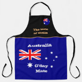 Geschmack von Zuhause und australischer Flagge /Au Schürze (Vorderseite)