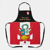 Geschmack von Zuhause und peruanischer Flagge, Per Schürze (Vorderseite)