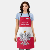 Geschmack von Zuhause und polnischer Flagge, Polen Schürze (Getragen)