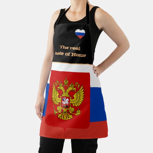 Geschmack von Zuhause und russischer Flagge, Russl Schürze (InSitu)