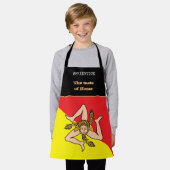 Geschmack von Zuhause und sizilianischer Flagge, S Schürze (Getragen)