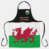 Geschmack von Zuhause & Welsh Flag, Wales/Cymru Ko Schürze (Vorderseite)
