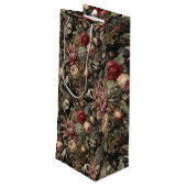 Geschmack wie Barock - Gotisch Viktorianisch Geschenktüte Für Weinflaschen (Rückseite Schrägansicht)