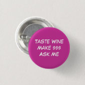 Geschmack WineMake Ask ich Button (Vorne & Hinten)