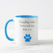 Geschmäcke besser mit dem Hundehaar Tasse (Links)