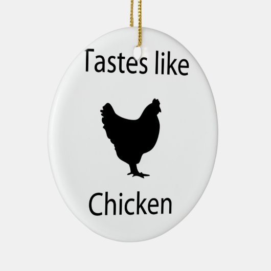 Geschmäcke mögen Huhn Keramikornament (Rechts)