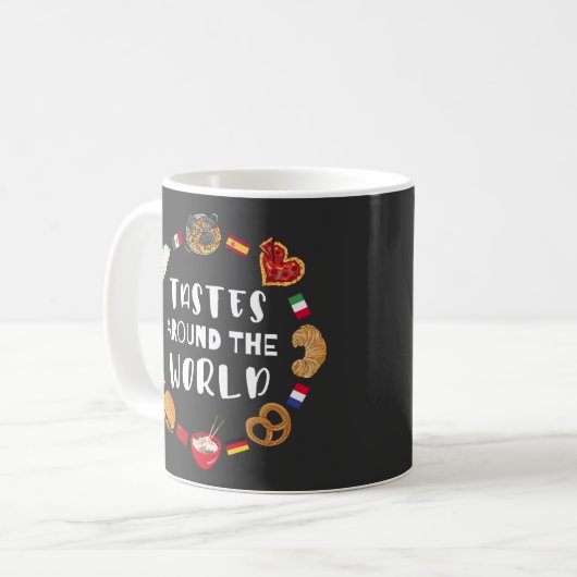 Geschmäcker auf der ganzen Welt Kaffeetasse (Vorderseite Links)