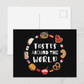 Geschmäcker auf der ganzen Welt Postkarte (Vorne/Hinten)