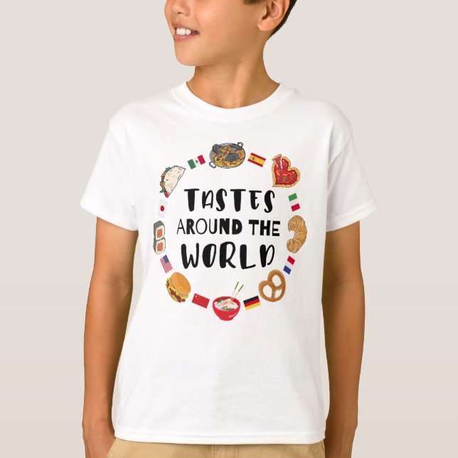 Geschmäcker auf der ganzen Welt T-Shirt (Vorderseite)