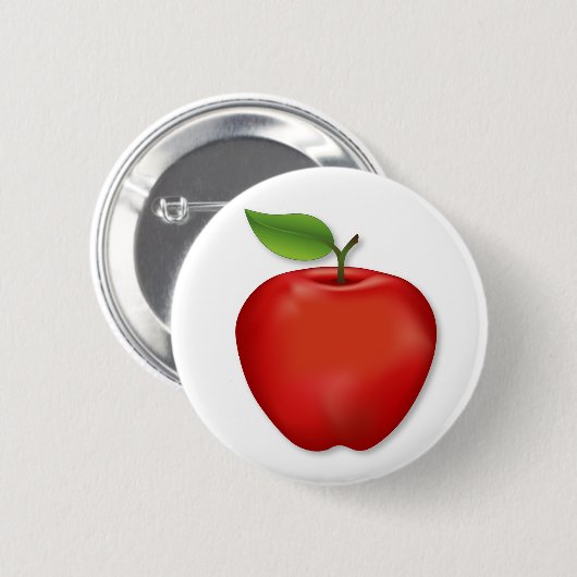 Geschmäcker wie Fall Red delikate Apple Button (Vorne & Hinten)