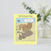 Geschmäcker wie Hühnchen Postkarte (Stehend Vorderseite)