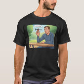 Geschmäcker wie Hühnermänner, schwarzer T - Shirt (Vorderseite)