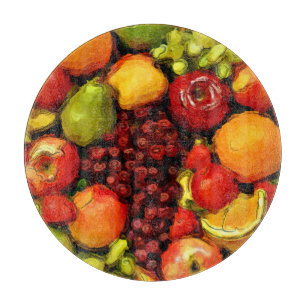 Geschmackhaftes Obst_ Schneidebrett