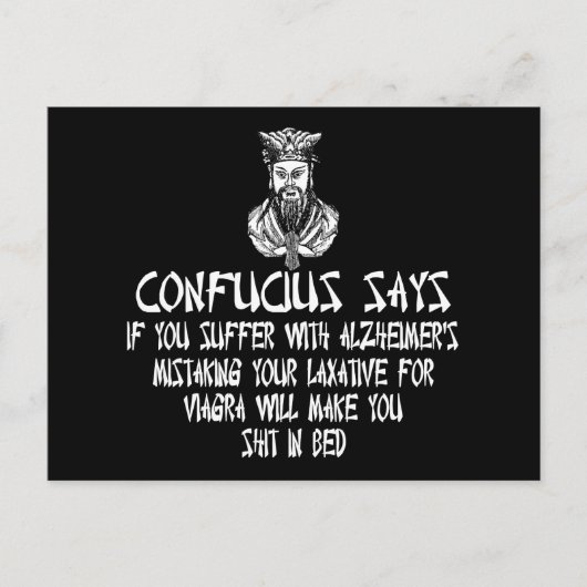 Geschmackloser Spaß Postkarte (Vorderseite)