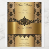 "Geschmacksfusion: Gourmet Food and Beverage Bottl Weinetikett (Einzelnes Label)