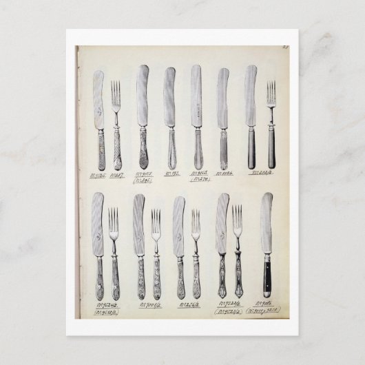 Geschmacksmuster, aus einem Katalog von Domesti Postkarte (Vorderseite)