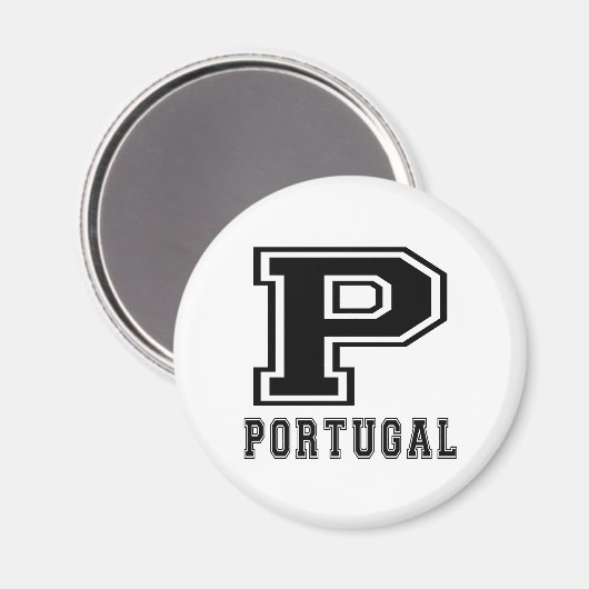 Geschmacksmuster Portugals Magnet (Vorderseite/Rückseite)