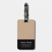 Geschmacksmuster von Marrakesch I Gepäckanhänger (Rückseite vertikal)