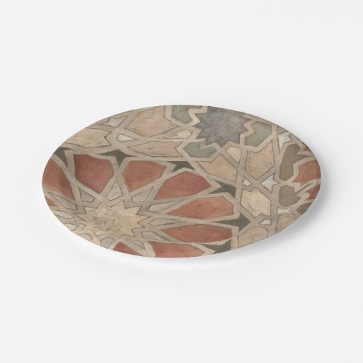 Geschmacksmuster von Marrakesch I Pappteller (Schrägansicht)