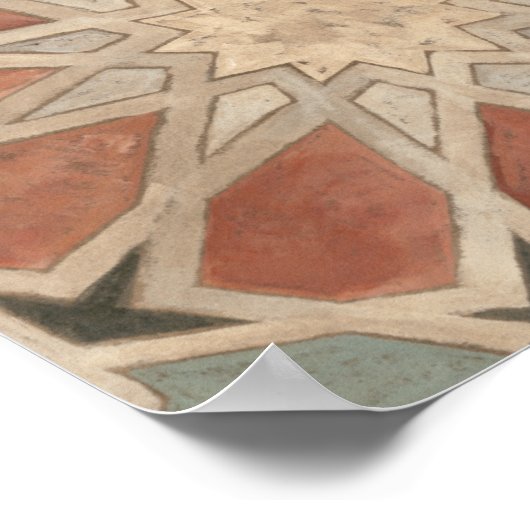 Geschmacksmuster von Marrakesch I Poster (Ecke)