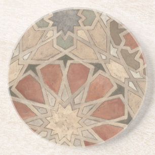Geschmacksmuster von Marrakesch I Sandstein Untersetzer