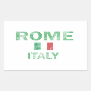 Geschmacksmuster von Rom-Italien Rechteckiger Aufkleber