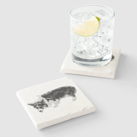 Geschmackstest Steinuntersetzer (Seitenansicht)