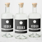 Geschmacksverstärkung Flasche mit Logo-Label Alkoholflaschenetikett (Flaschen)