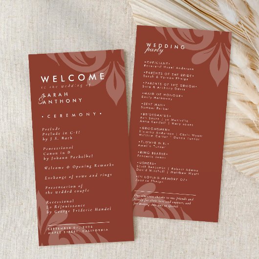 Geschmackvoll eingerichtetes elegantes Damask Hoch