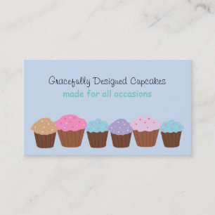 Geschmackvoll gestaltete Cupcakes Visitenkarte