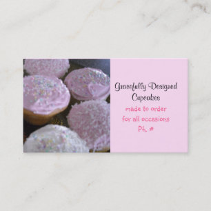 Geschmackvoll gestaltete Cupcakes Visitenkarte