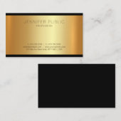 Geschmackvoll modern und goldglamourös Beruflich Visitenkarte (Vorne/Hinten)