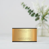Geschmackvoll modern und goldglamourös Beruflich Visitenkarte (Stehend Vorderseite)