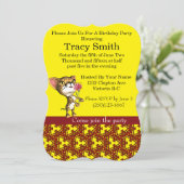 Geschmackvoll Party Cheetha Geburtstag Einladung 1 (Stehend Vorderseite)