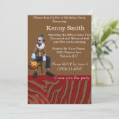 Geschmackvoll Party Clown Geburtstag Einladung 2 (Stehend Vorderseite)