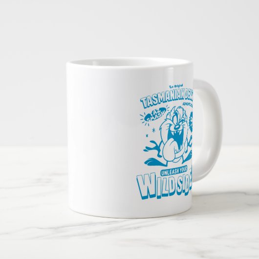 Geschmackvoll Retro TAZ™ Jumbo-Tasse (Vorderseite Rechts)