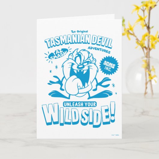 Geschmackvoll Retro TAZ™ Karte (Gelbe Blume)