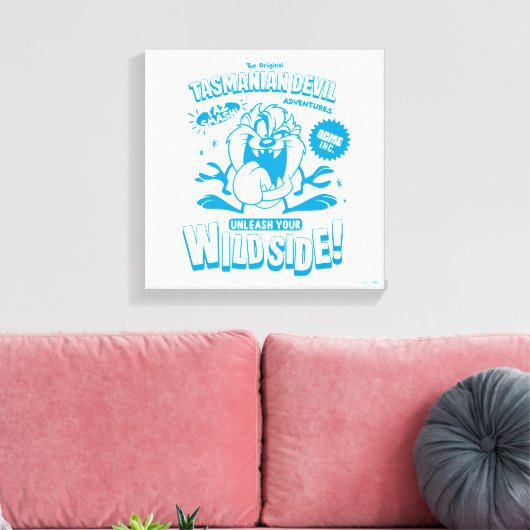 Geschmackvoll Retro TAZ™ Leinwanddruck (Insitu (Wohnzimmer))