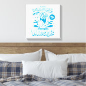 Geschmackvoll Retro TAZ™ Leinwanddruck (Insitu (Schlafzimmer))