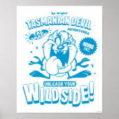 Geschmackvoll Retro TAZ™ Poster (Vorne)