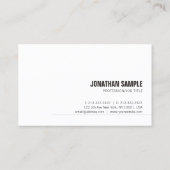 Geschmackvoll und modern Minimalistisch Elegant Ni Visitenkarte (Rückseite)