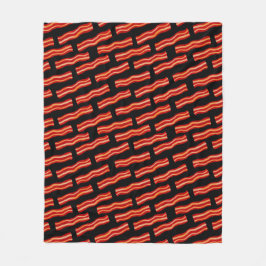 Geschmackvolle Bacon Strips Muster Fleecedecke